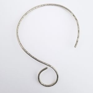 1990s Artist Made 925 Silver Necklace